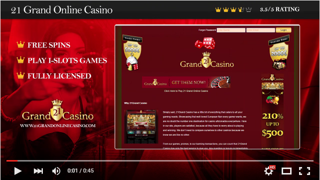 21Grand Casino Video